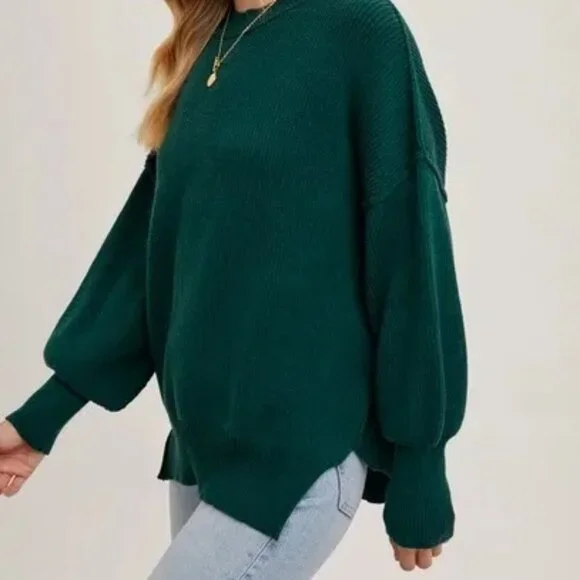 CLEAR OUT!! Ribbed Mock Neck Pullover - Picture 7 of 9